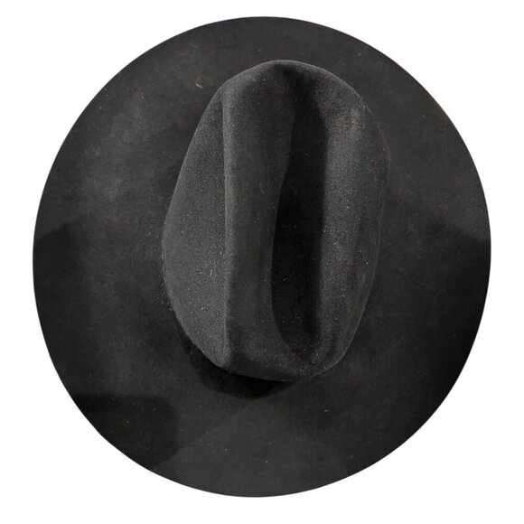 “New West” by Bailey Wool Felt Black Cowboy Hat Size 6 7/8 USA Long Oval - Picture 3 of 8